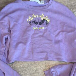 H&M girls 16/18  Power Puff Girls Oversized Crop Top Sweater
